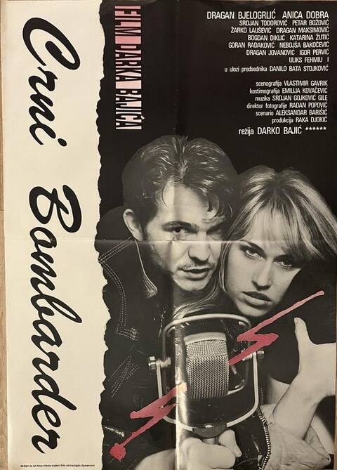 Poster filma Crni bombarder Darka Bajića iz 1992. godine