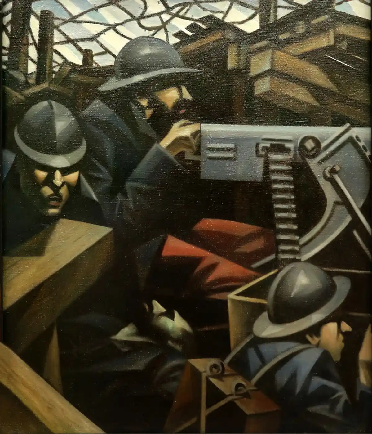 Kristofer Nevinson, Mitraljez